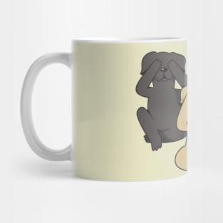 3 WISE DOGS Mug